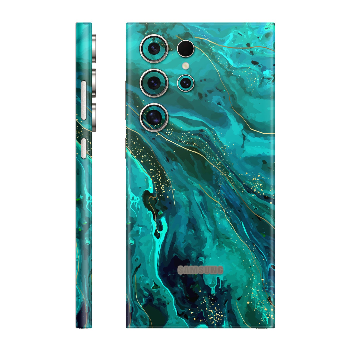 Folie de protectie Samsung Galaxy S24 Ultra, eSkins Signature, Skin Celestial Lagoon