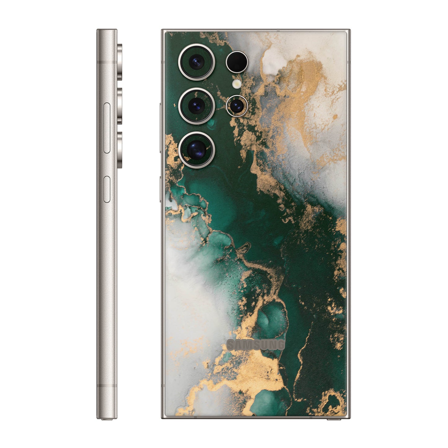 Folie de protectie Samsung Galaxy S24 Ultra, eSkins Signature, Forest Mist
