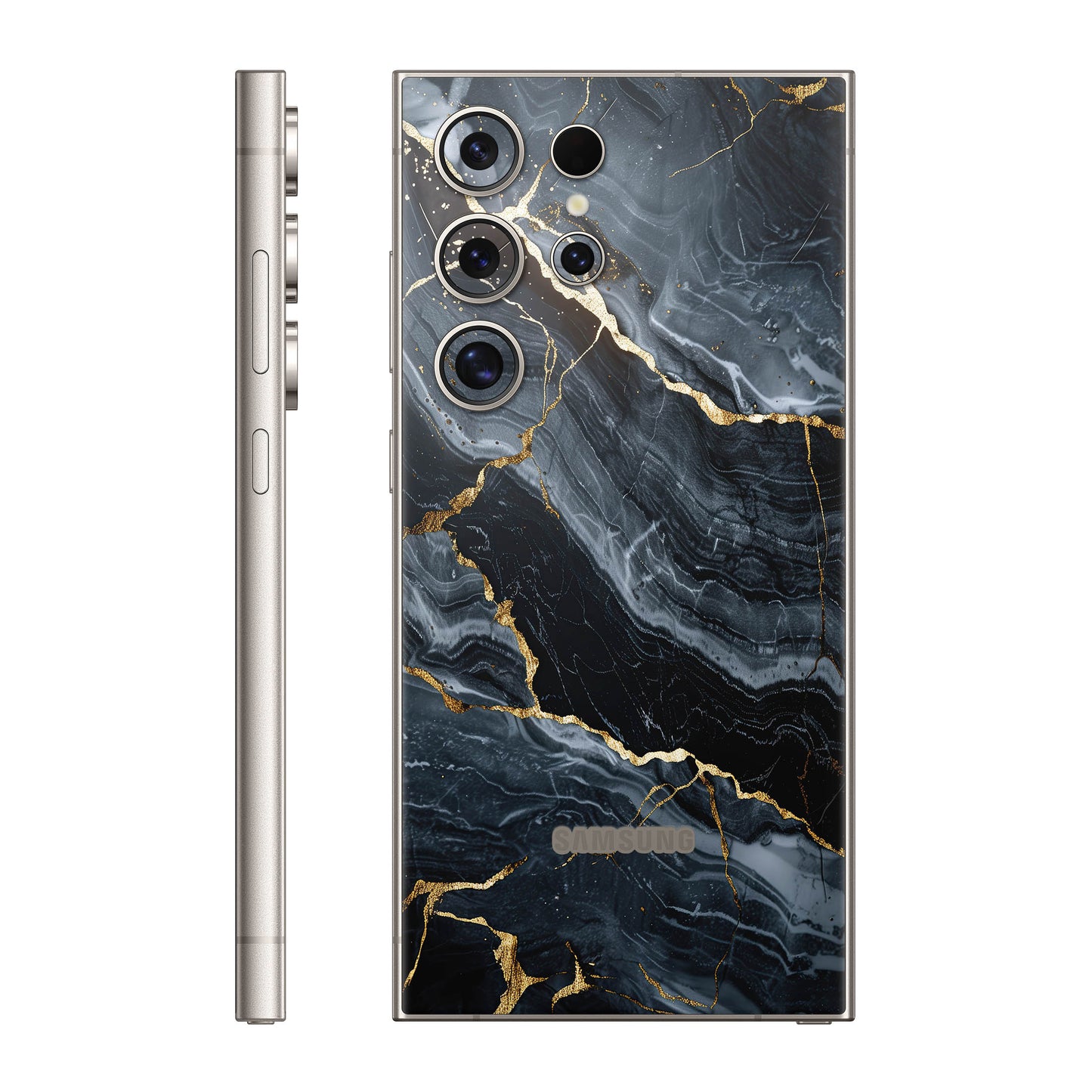 Folie de protectie Samsung Galaxy S24 Ultra, eSkins Signature, Skin Gilded Abyss