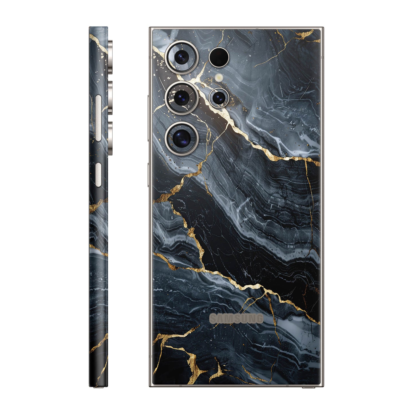 Folie de protectie Samsung Galaxy S24 Ultra, eSkins Signature, Skin Gilded Abyss