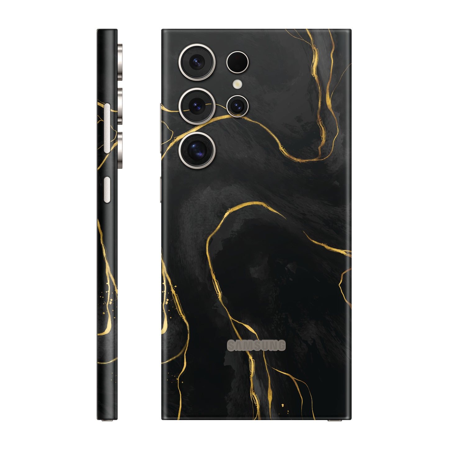 Folie de protectie Samsung Galaxy S24 Ultra, eSkins Signature, Skin Golden Onyx
