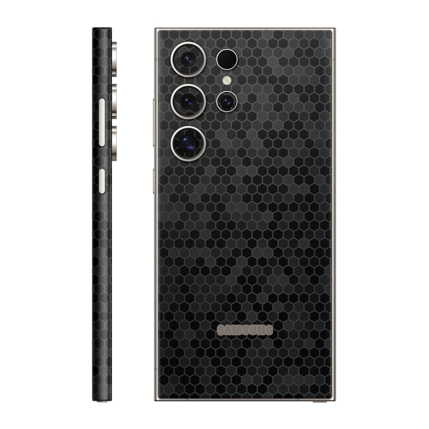 Folie de protectie Samsung Galaxy S24 Ultra, eSkins Elegans, Skin Honeycomb Negru
