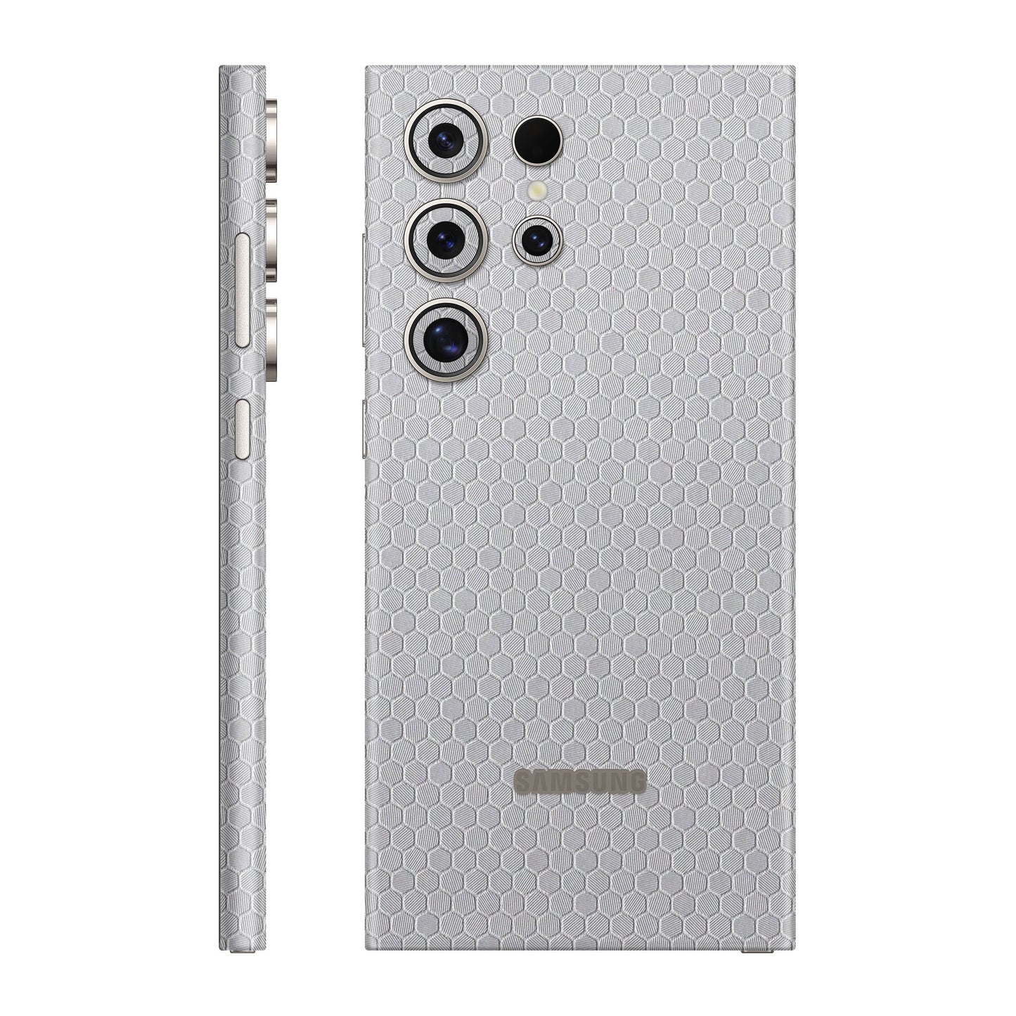 Folie de protectie Samsung Galaxy S24 Ultra, eSkins Elegans, Skin Honeycomb Gri