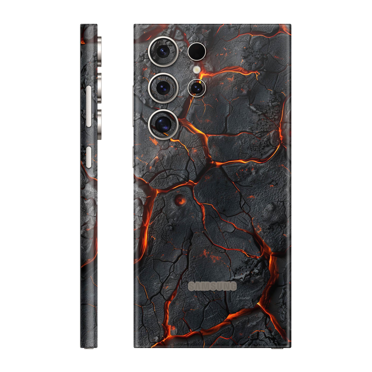 Folie de protectie Samsung Galaxy S24 Ultra, eSkins Signature, Skin Inferno Crust