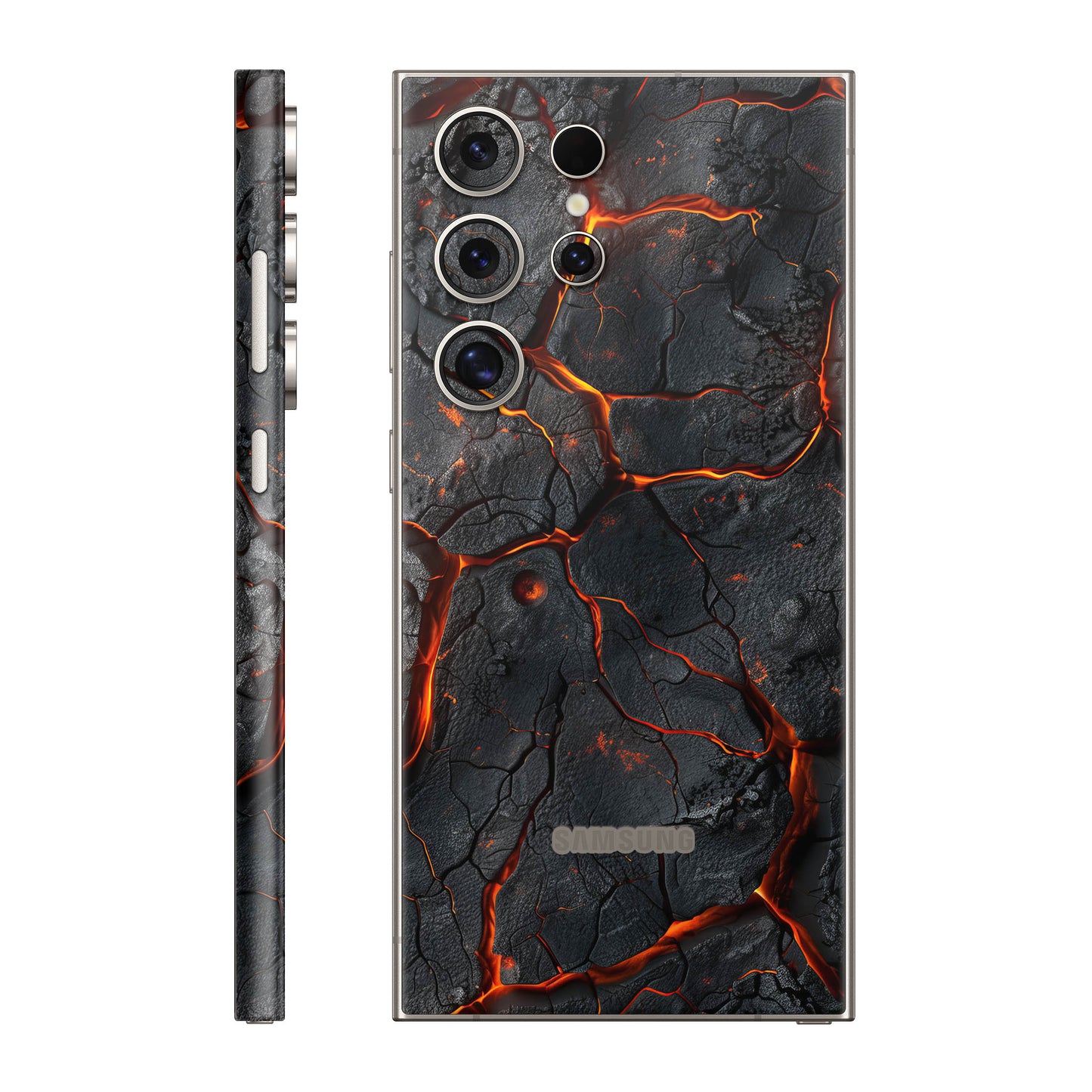 Folie de protectie Samsung Galaxy S24 Ultra, eSkins Signature, Skin Inferno Crust