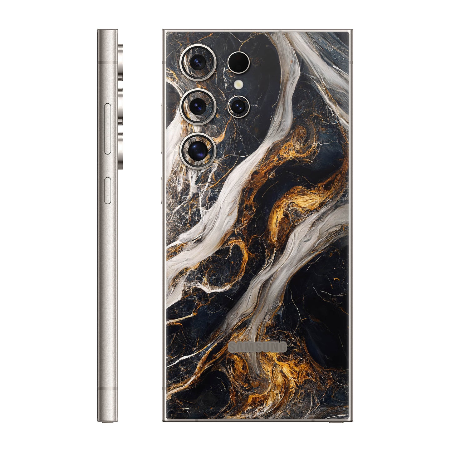 Folie de protectie Samsung Galaxy S24 Ultra, eSkins Signature, Skin Luxe Nebula