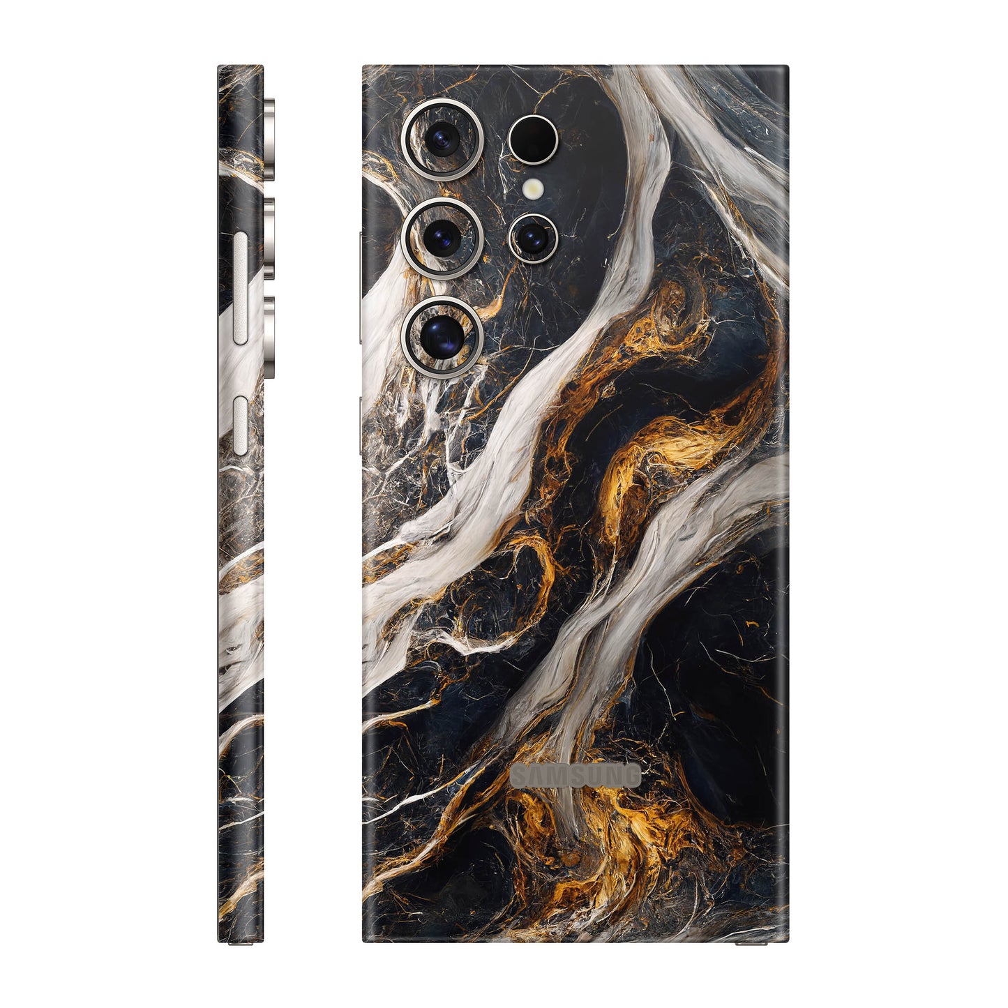 Folie de protectie Samsung Galaxy S24 Ultra, eSkins Signature, Skin Luxe Nebula