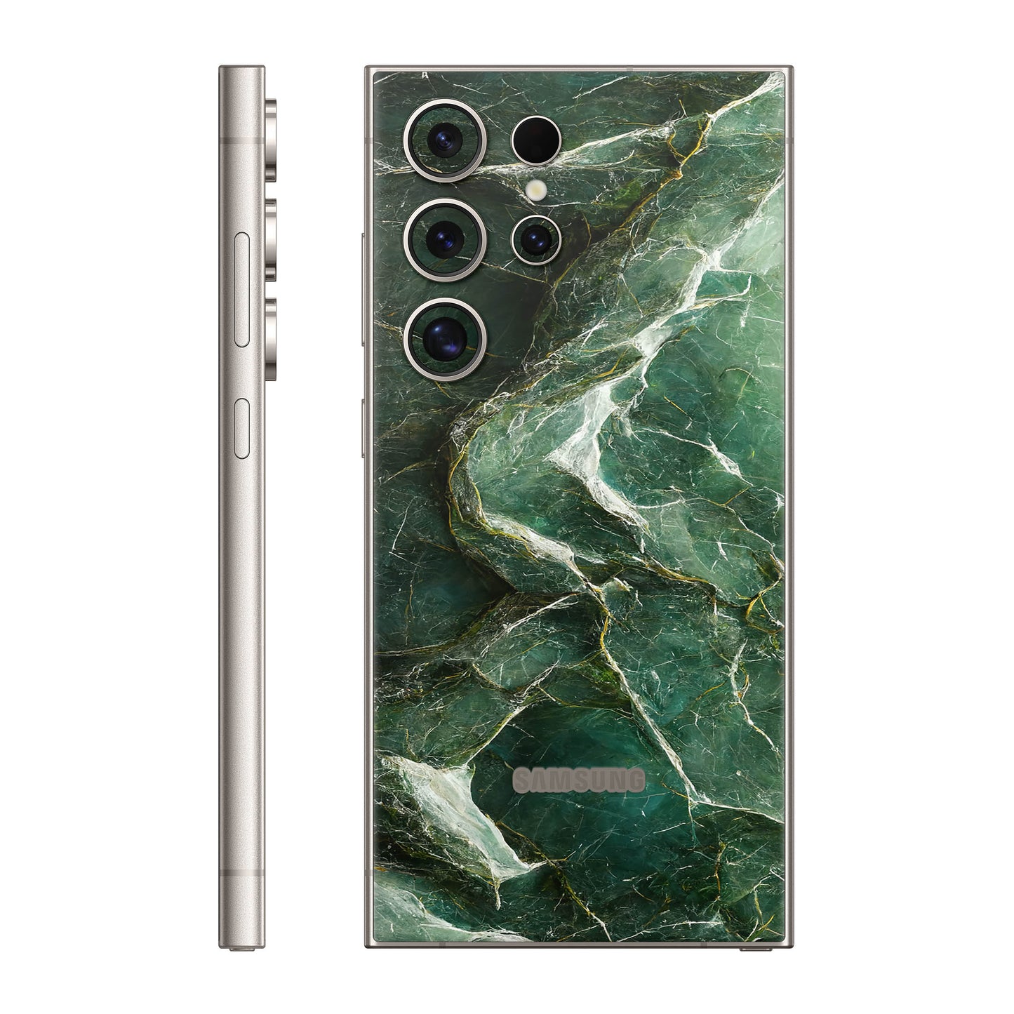 Folie de protectie Samsung Galaxy S24 Ultra, eSkins Signature, Mystic Emerald