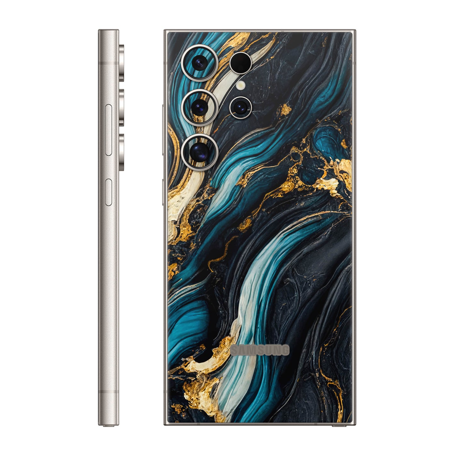 Folie de protectie Samsung Galaxy S24 Ultra, eSkins Signature, Mystic Ocean