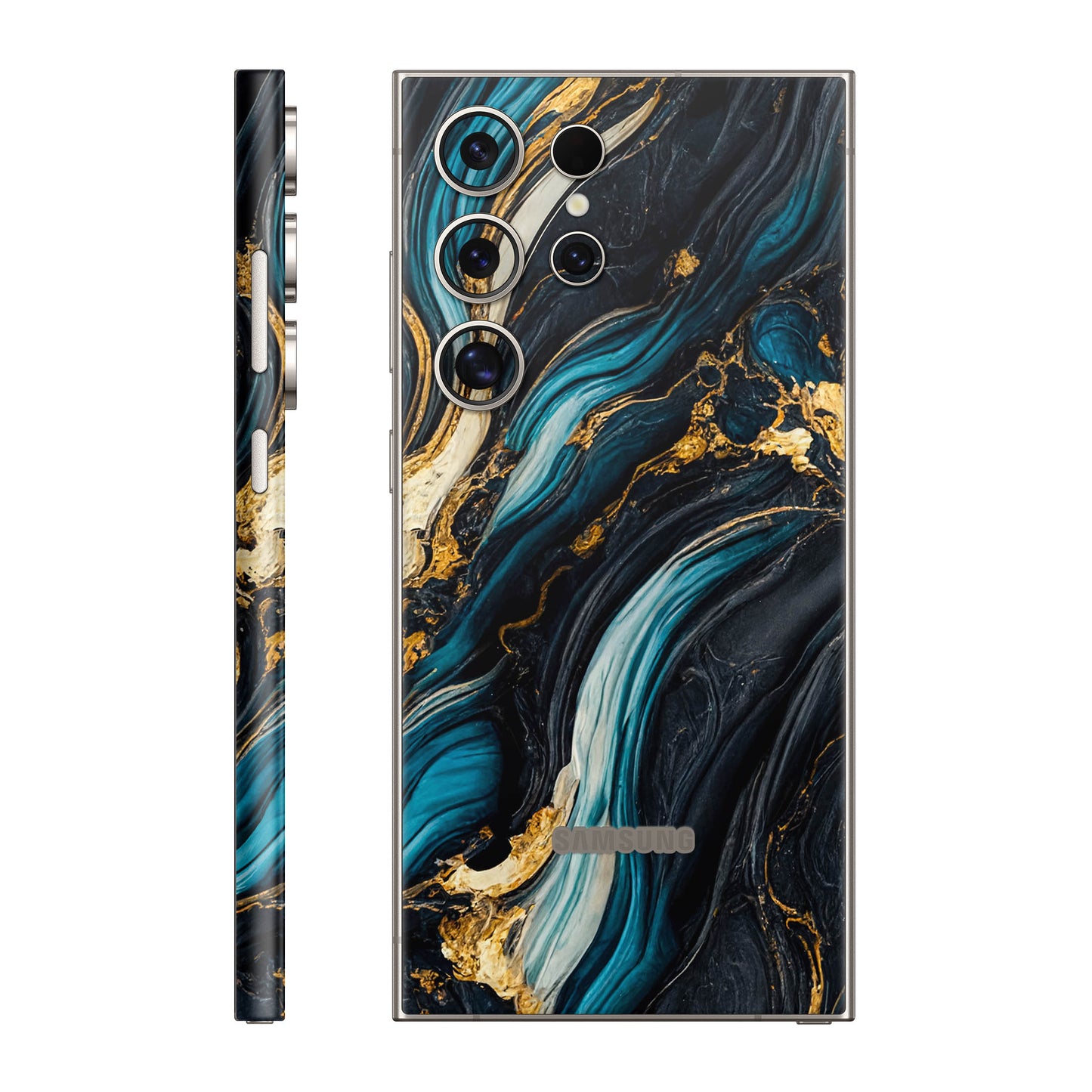 Folie de protectie Samsung Galaxy S24 Ultra, eSkins Signature, Mystic Ocean