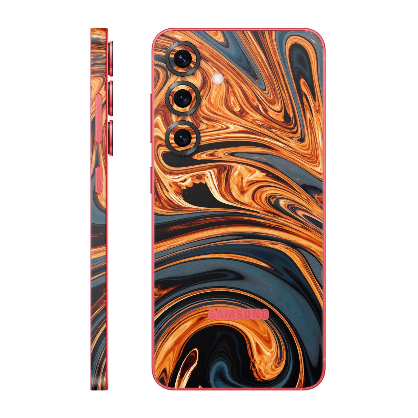 Folie de protectie Samsung Galaxy S25 Plus, eSkins Signature, Skin Amber Blaze