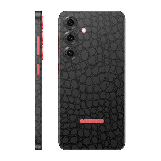 Folie de protectie Samsung Galaxy S25 Plus, eSkins Elegans, Skin Croco Negru