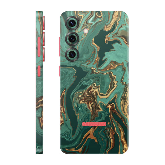 Folie de protectie Samsung Galaxy S25 Plus, eSkins Signature, Skin Emerald Flow