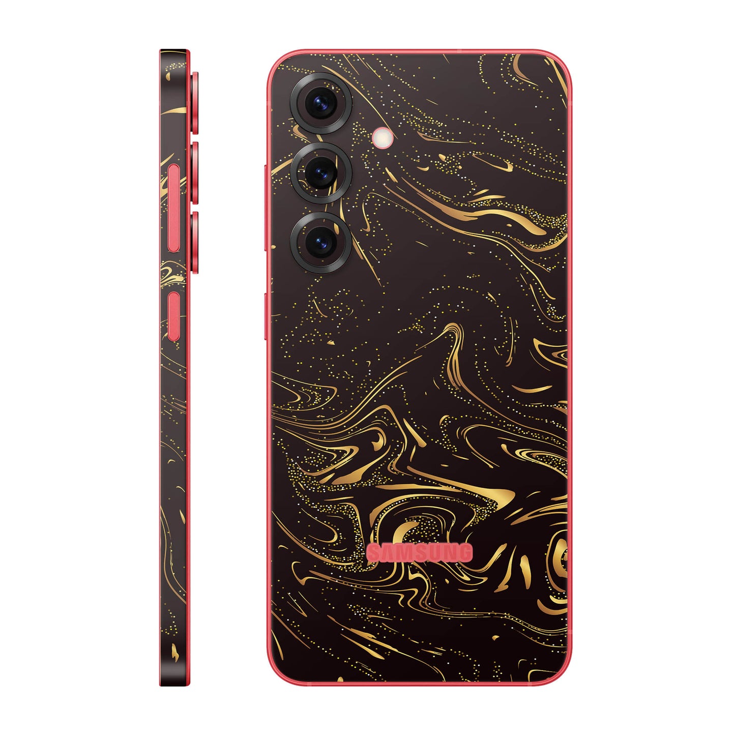 Folie de protectie Samsung Galaxy S25 Plus, eSkins Signature, Golden Noir