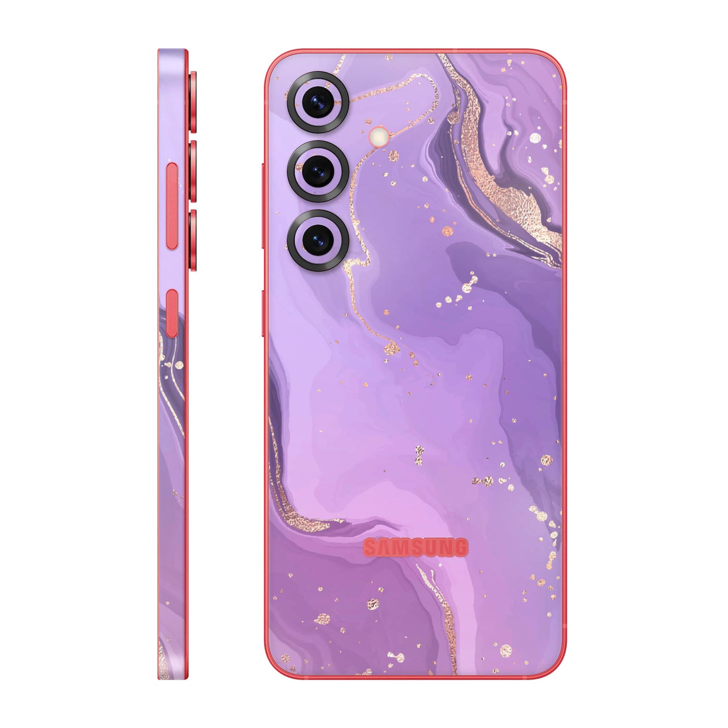 Folie de protectie Samsung Galaxy S25 Plus, eSkins Signature, Skin Lavender Swirl