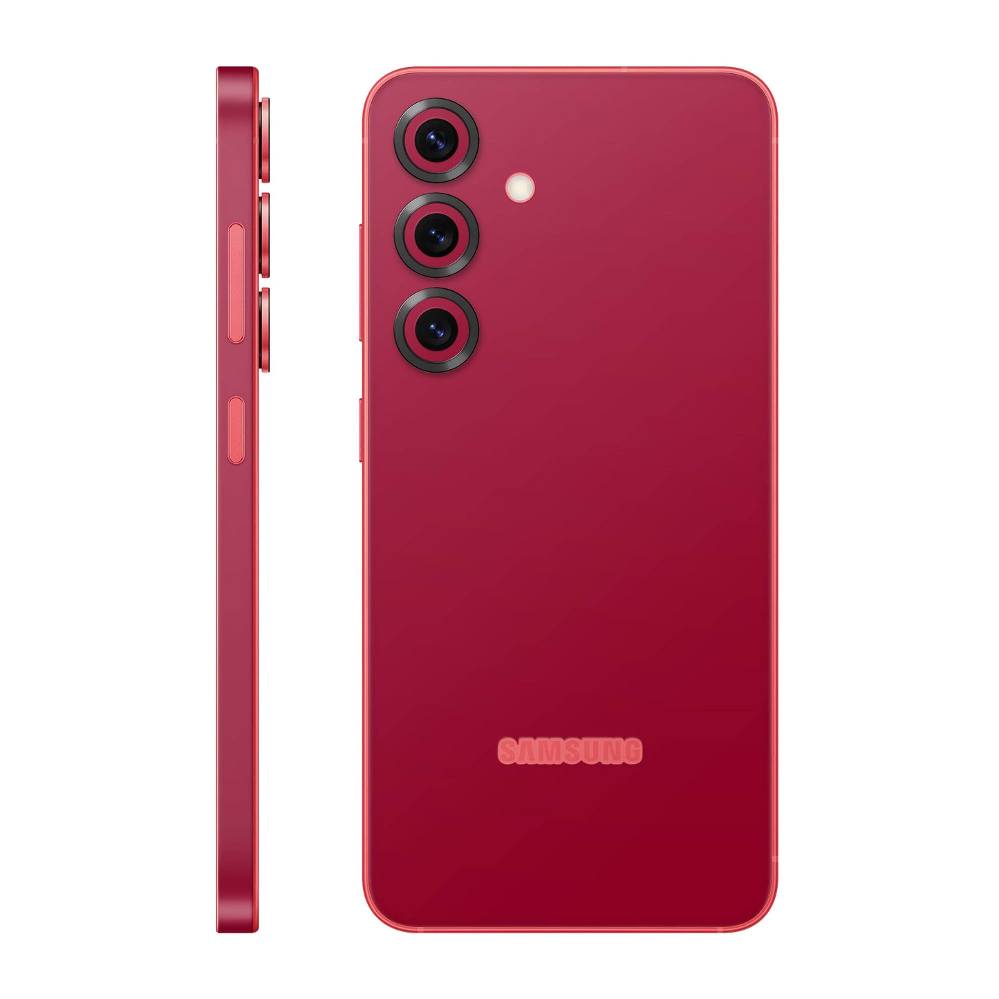Folie de protectie Samsung Galaxy S25 Plus, eSkins Unique, Skin Mat Rosu