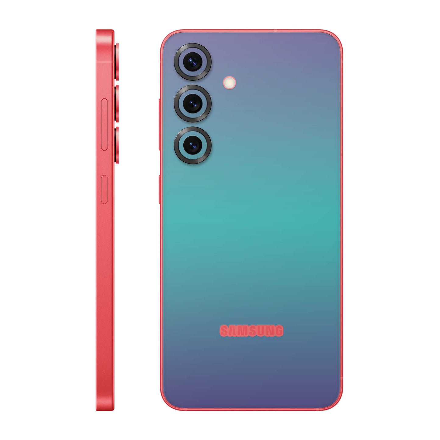 Folie de protectie Samsung Galaxy S25 Plus, eSkins Unique, Skin Cameleon Turcoaz-Lavanda
