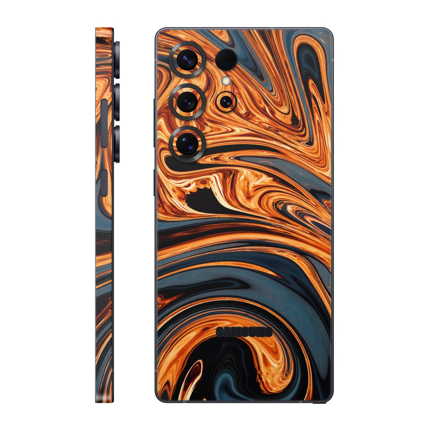 Folie de protectie Samsung Galaxy S25 Ultra, eSkins Signature, Skin Amber Blaze