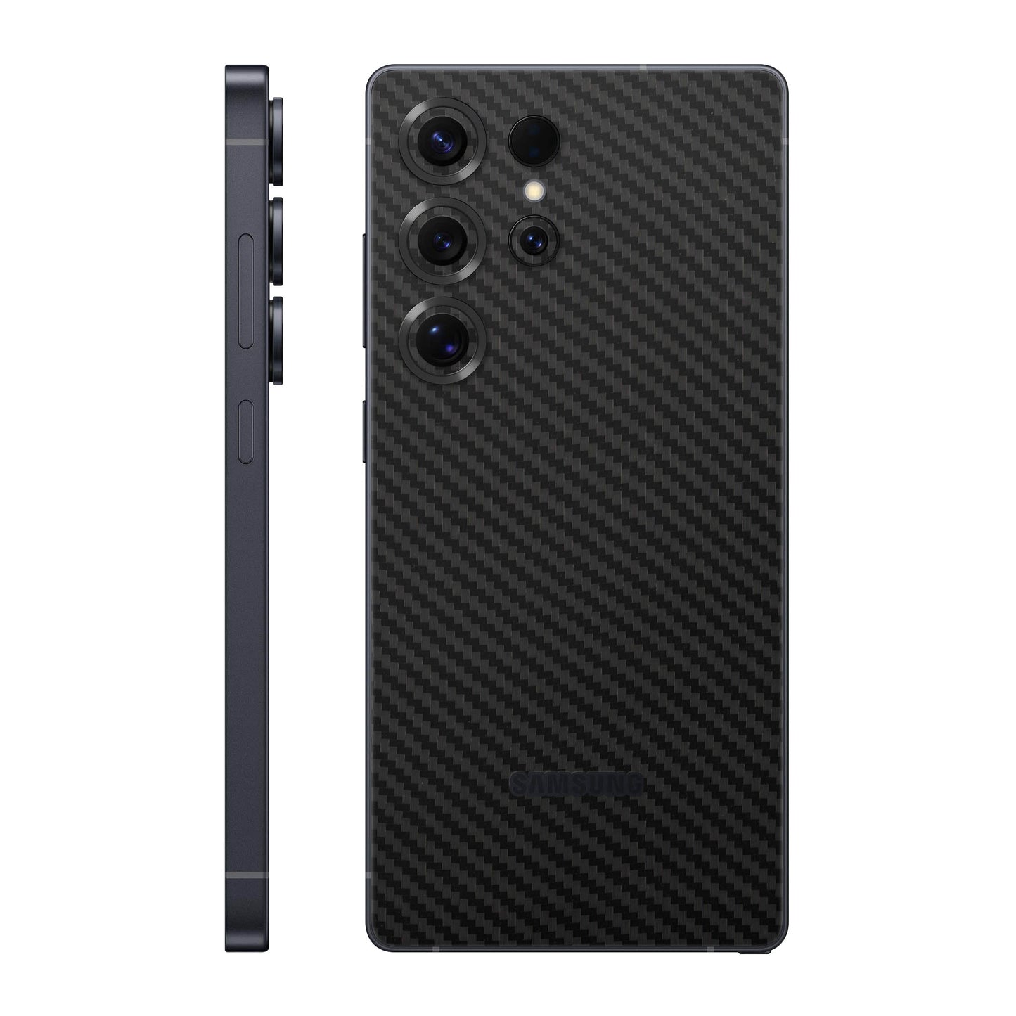 Folie de protectie Samsung Galaxy S25 Ultra, eSkins Elegans, Skin Carbon Negru