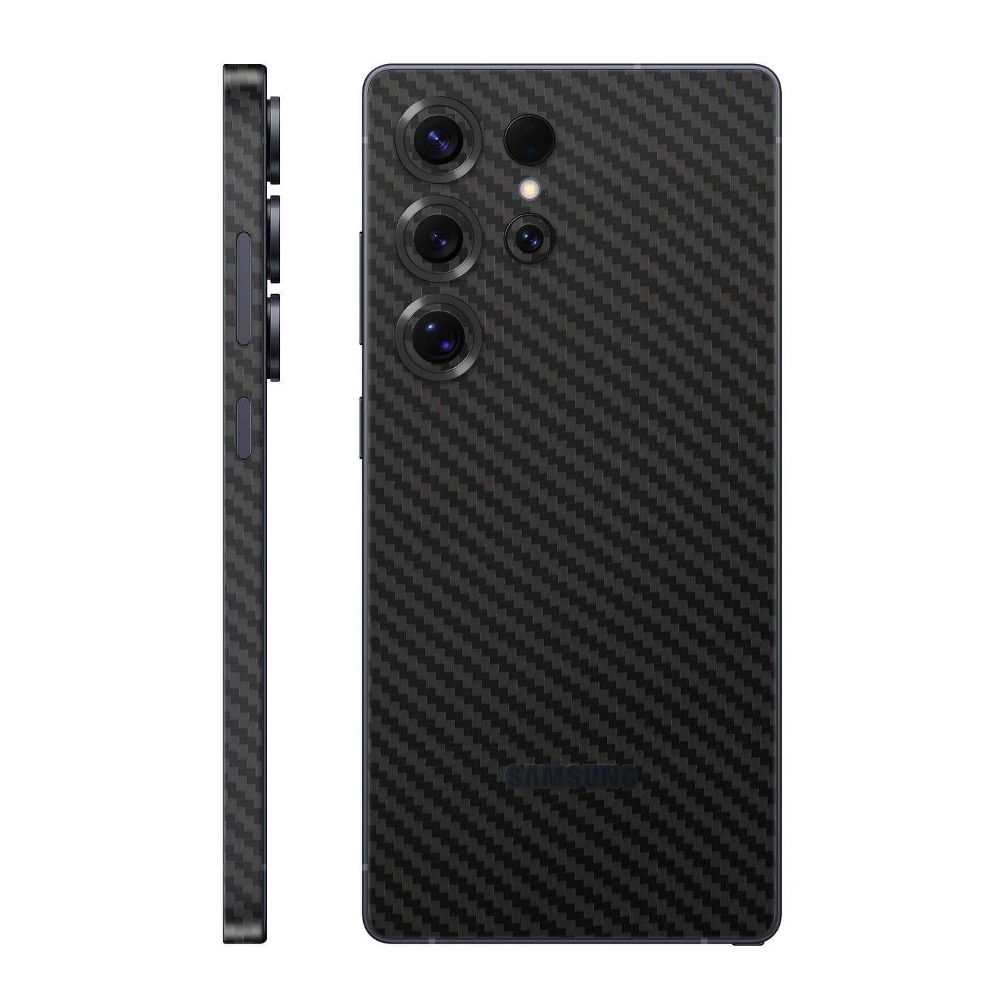 Folie de protectie Samsung Galaxy S25 Ultra, eSkins Elegans, Skin Carbon Negru
