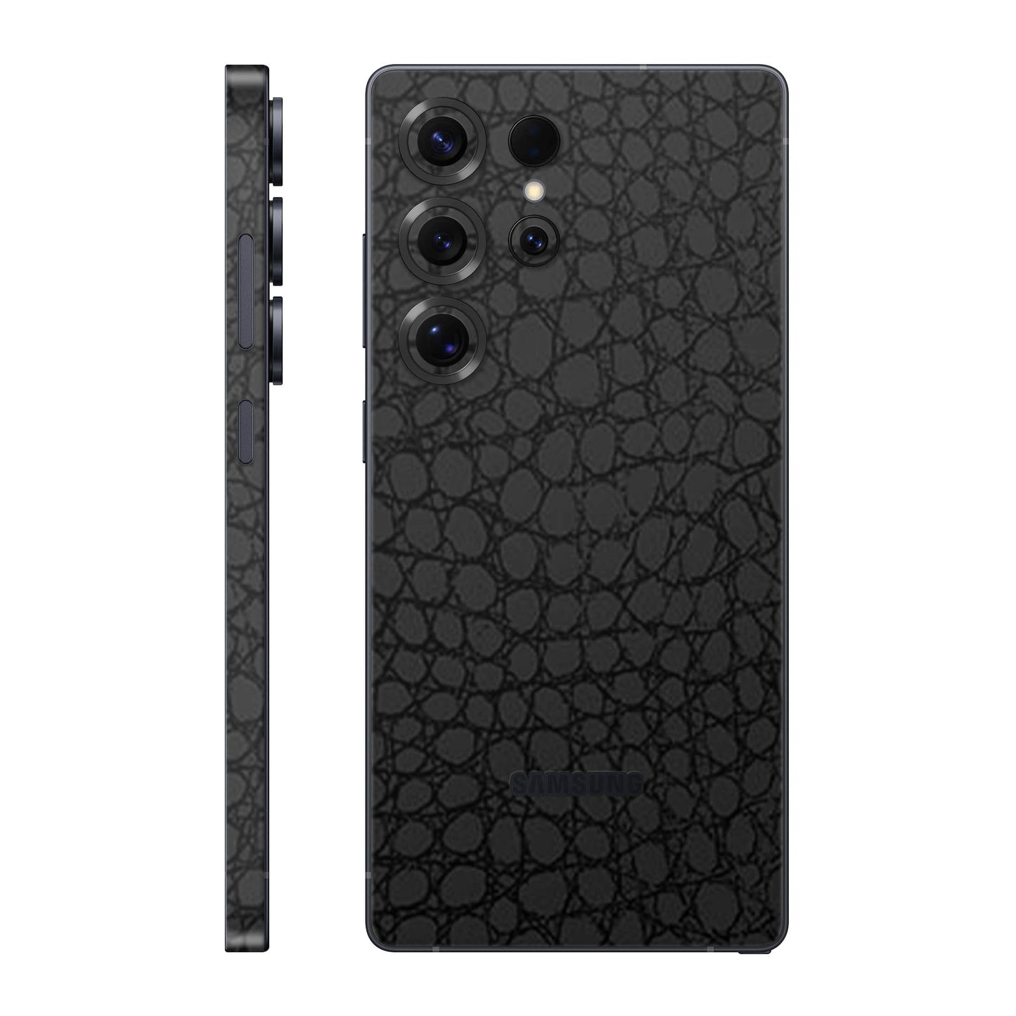 Folie de protectie Samsung Galaxy S25 Ultra, eSkins Elegans, Skin Croco Negru