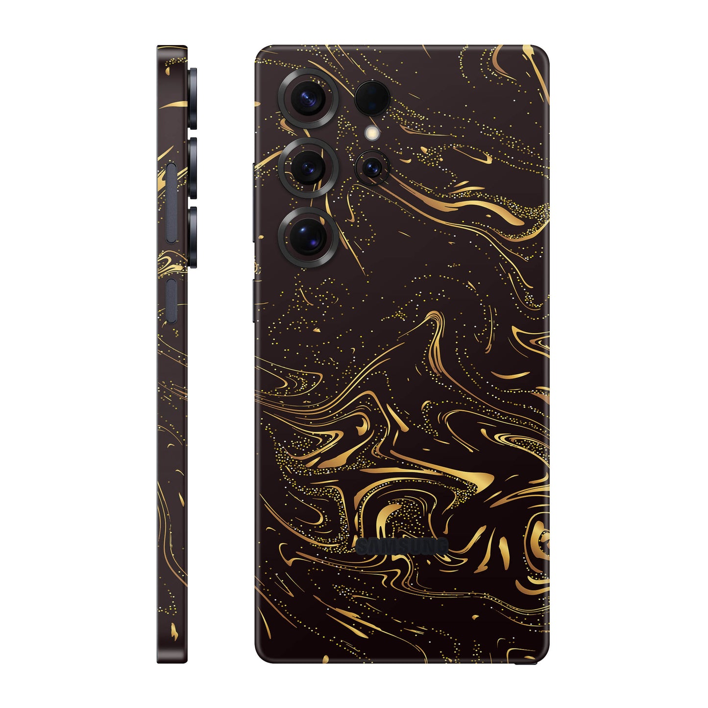 Folie de protectie Samsung Galaxy S25 Ultra, eSkins Signature, Golden Noir