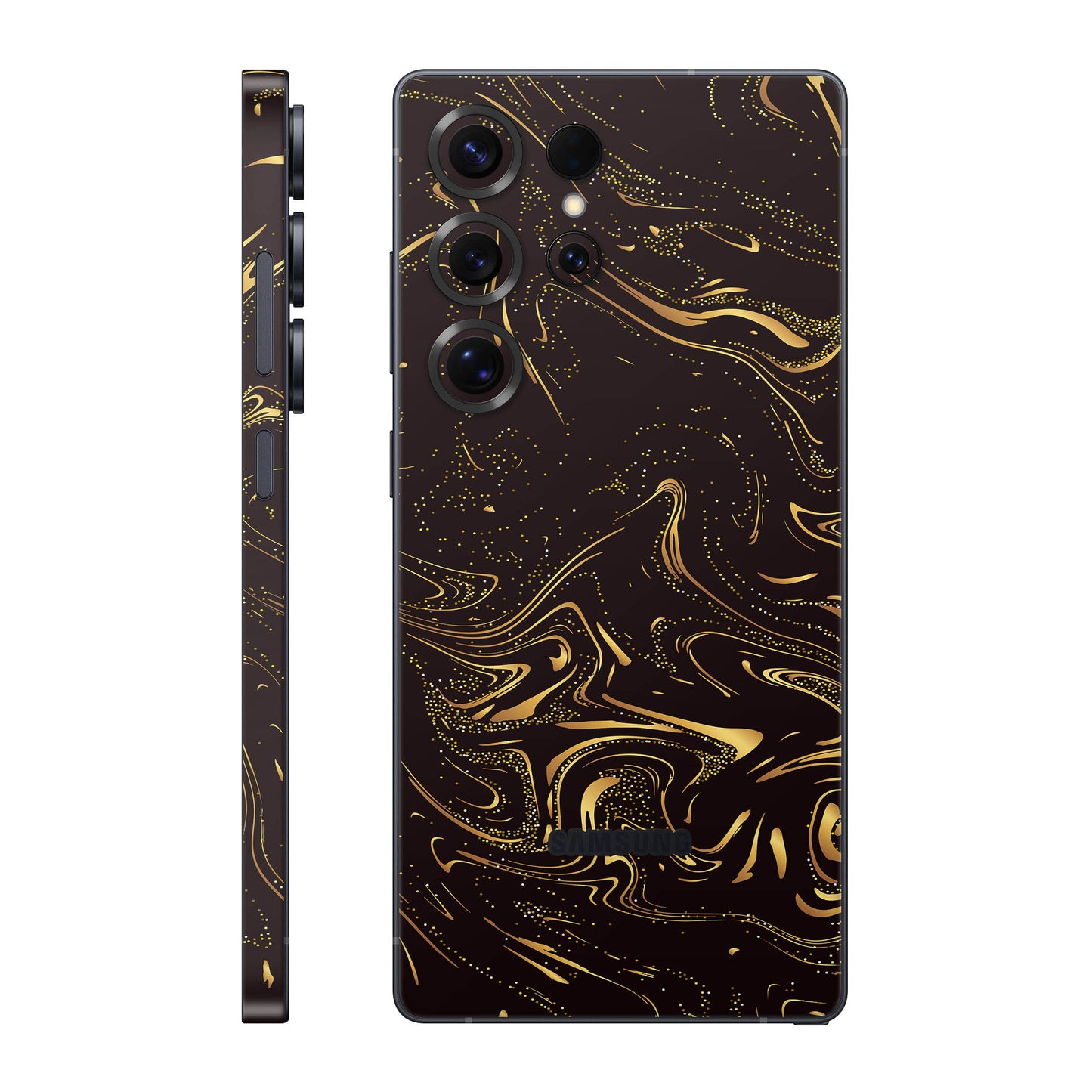 Folie de protectie Samsung Galaxy S25 Ultra, eSkins Signature, Golden Noir