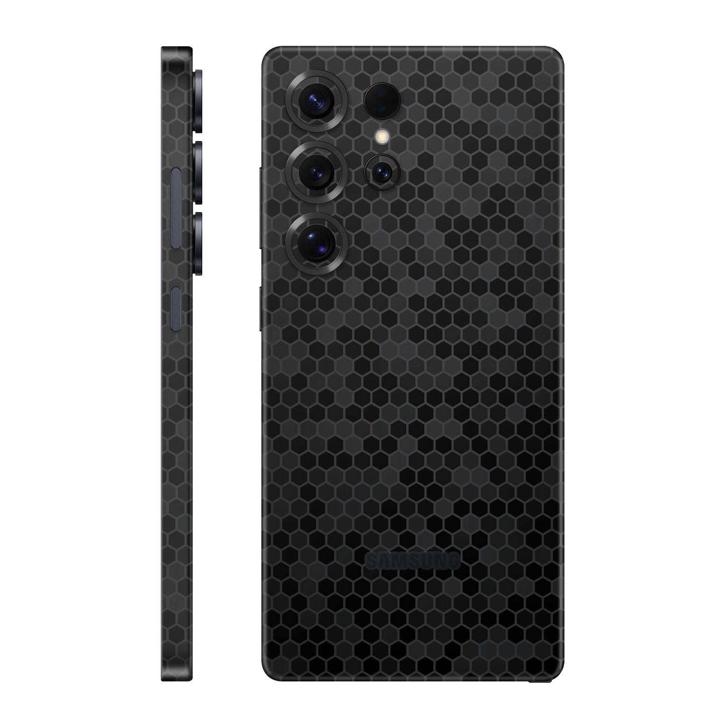 Folie de protectie Samsung Galaxy S25 Ultra, eSkins Elegans, Skin Honeycomb Negru