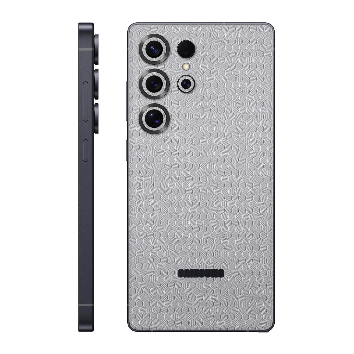 Folie de protectie Samsung Galaxy S25 Ultra, eSkins Elegans, Skin Honeycomb Gri