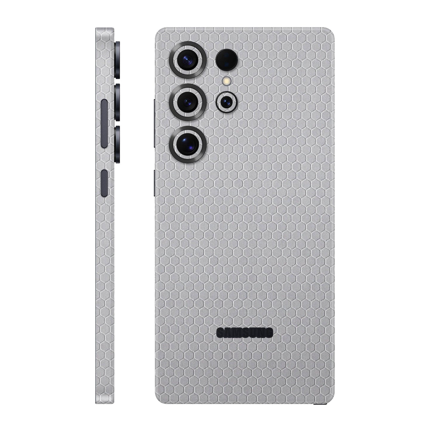 Folie de protectie Samsung Galaxy S25 Ultra, eSkins Elegans, Skin Honeycomb Gri