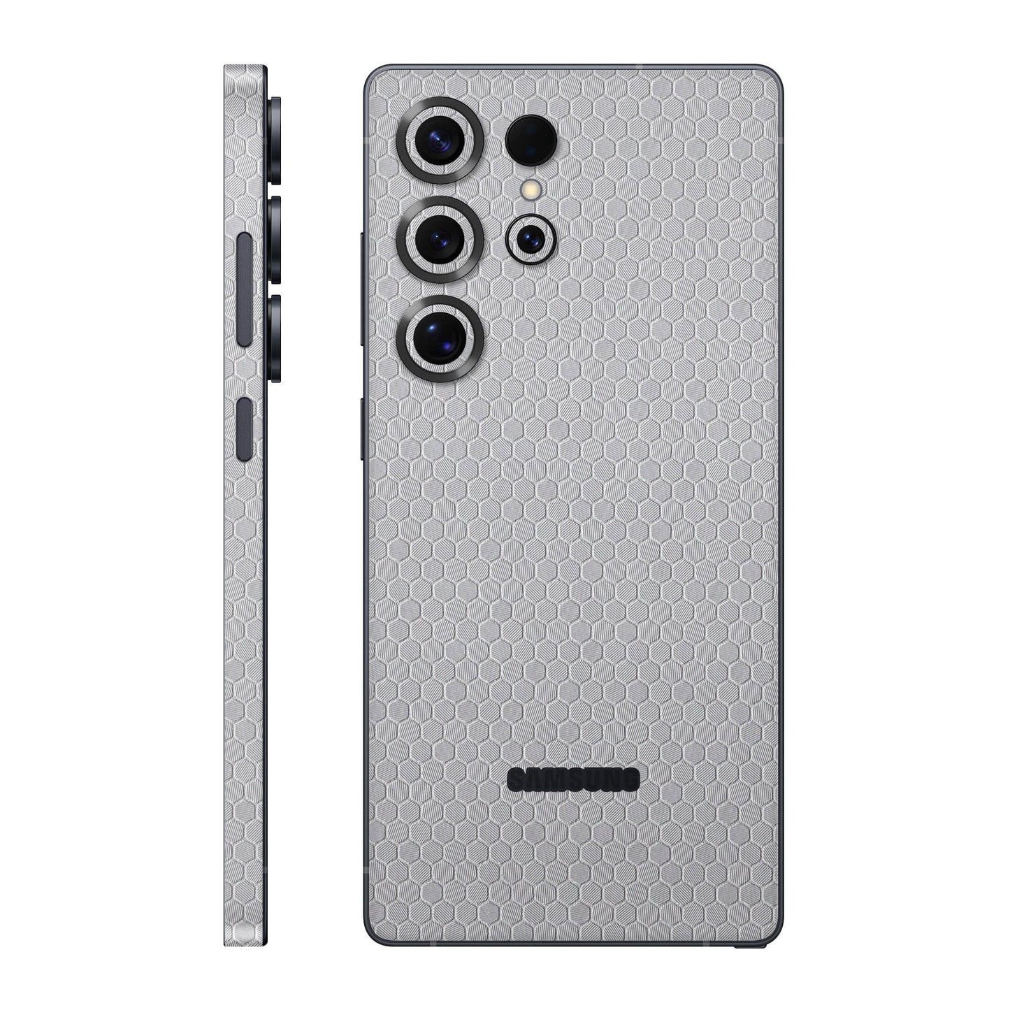 Folie de protectie Samsung Galaxy S25 Ultra, eSkins Elegans, Skin Honeycomb Gri