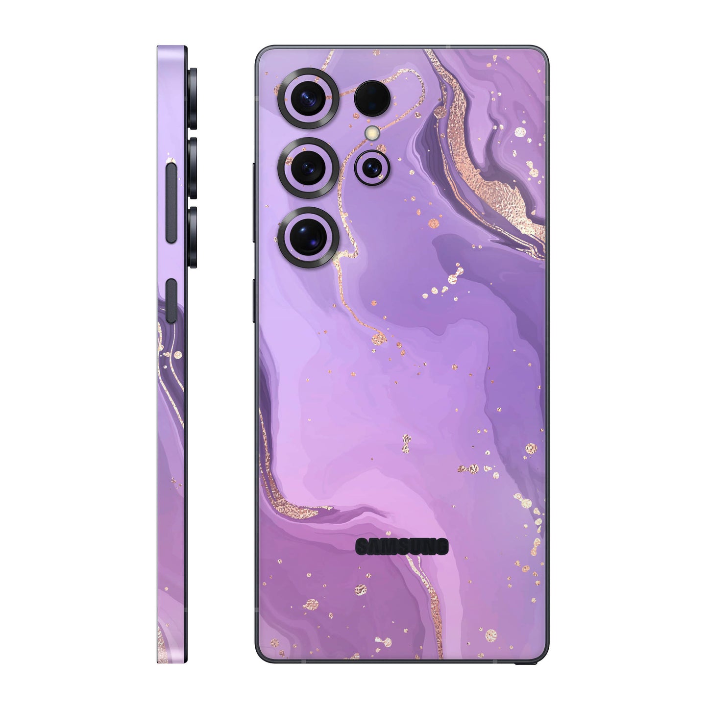 Folie de protectie Samsung Galaxy S25 Ultra, eSkins Signature, Skin Lavender Swirl