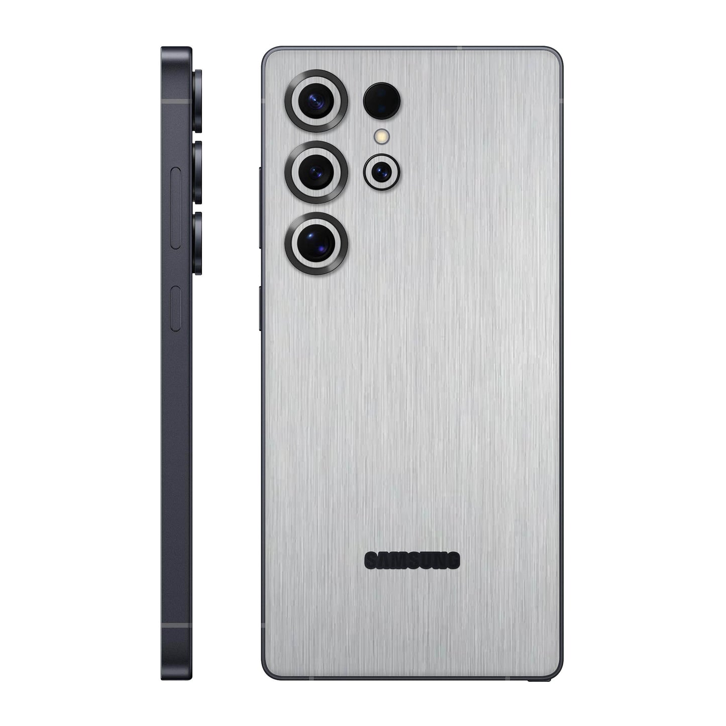 Folie de protectie Samsung Galaxy S25 Ultra, eSkins Elegans, Skin Metalic Gri