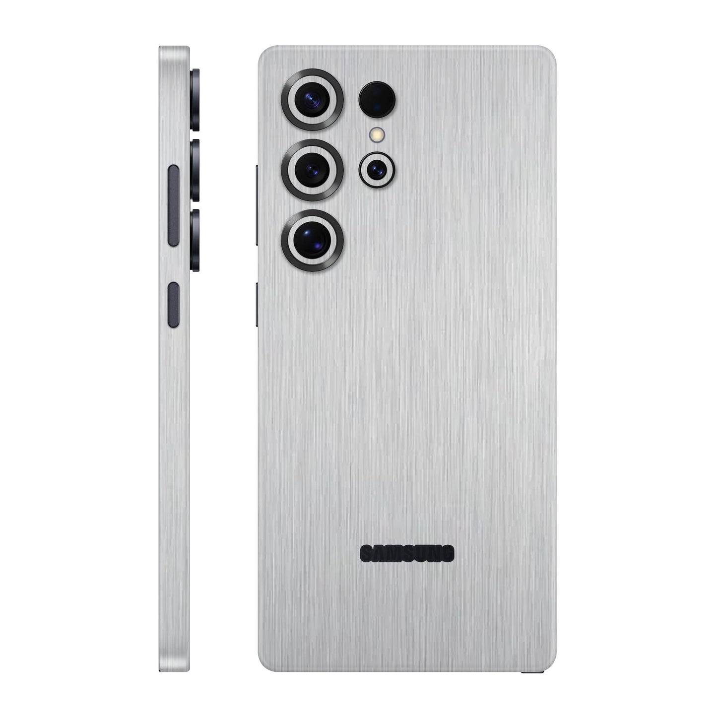 Folie de protectie Samsung Galaxy S25 Ultra, eSkins Elegans, Skin Metalic Gri