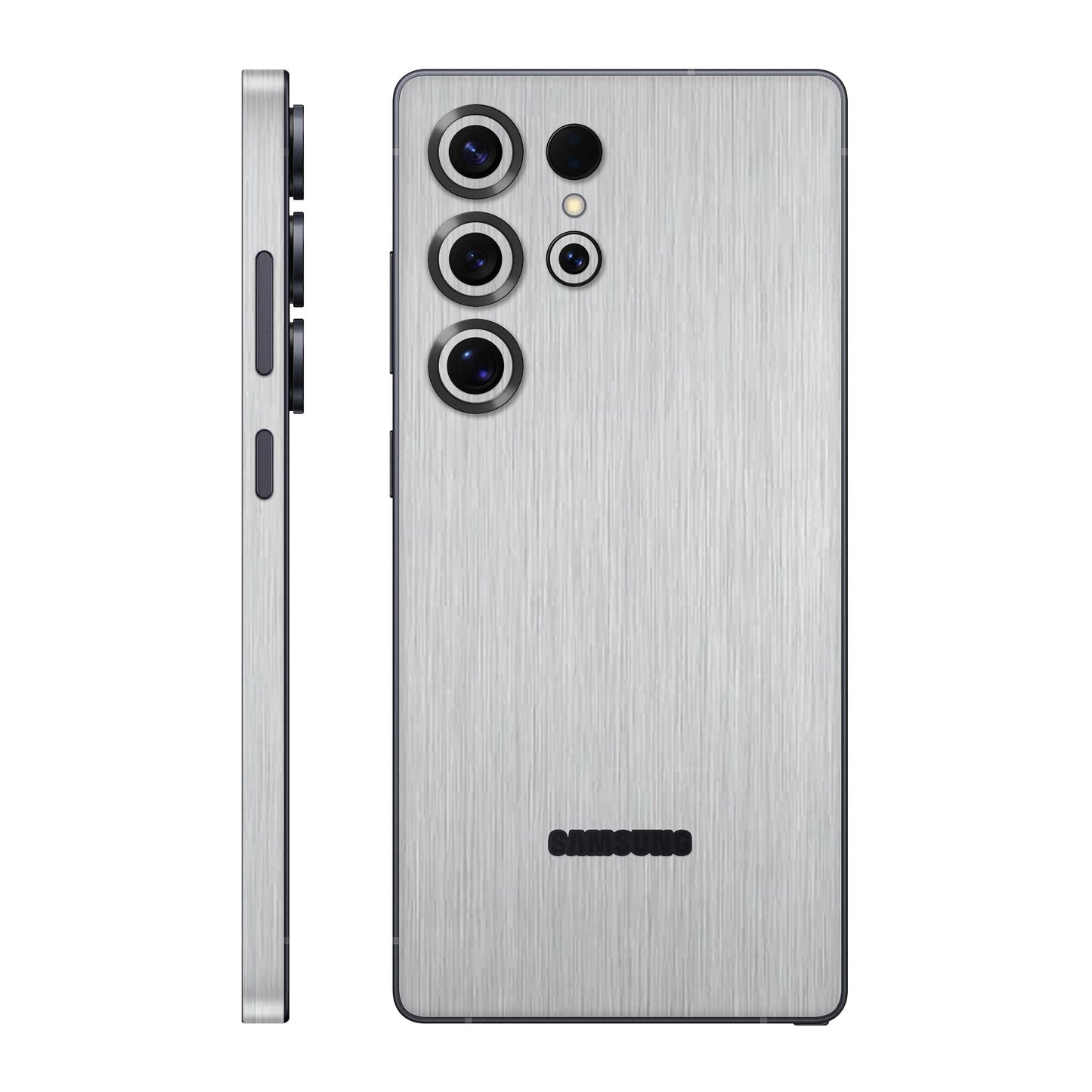 Folie de protectie Samsung Galaxy S25 Ultra, eSkins Elegans, Skin Metalic Gri