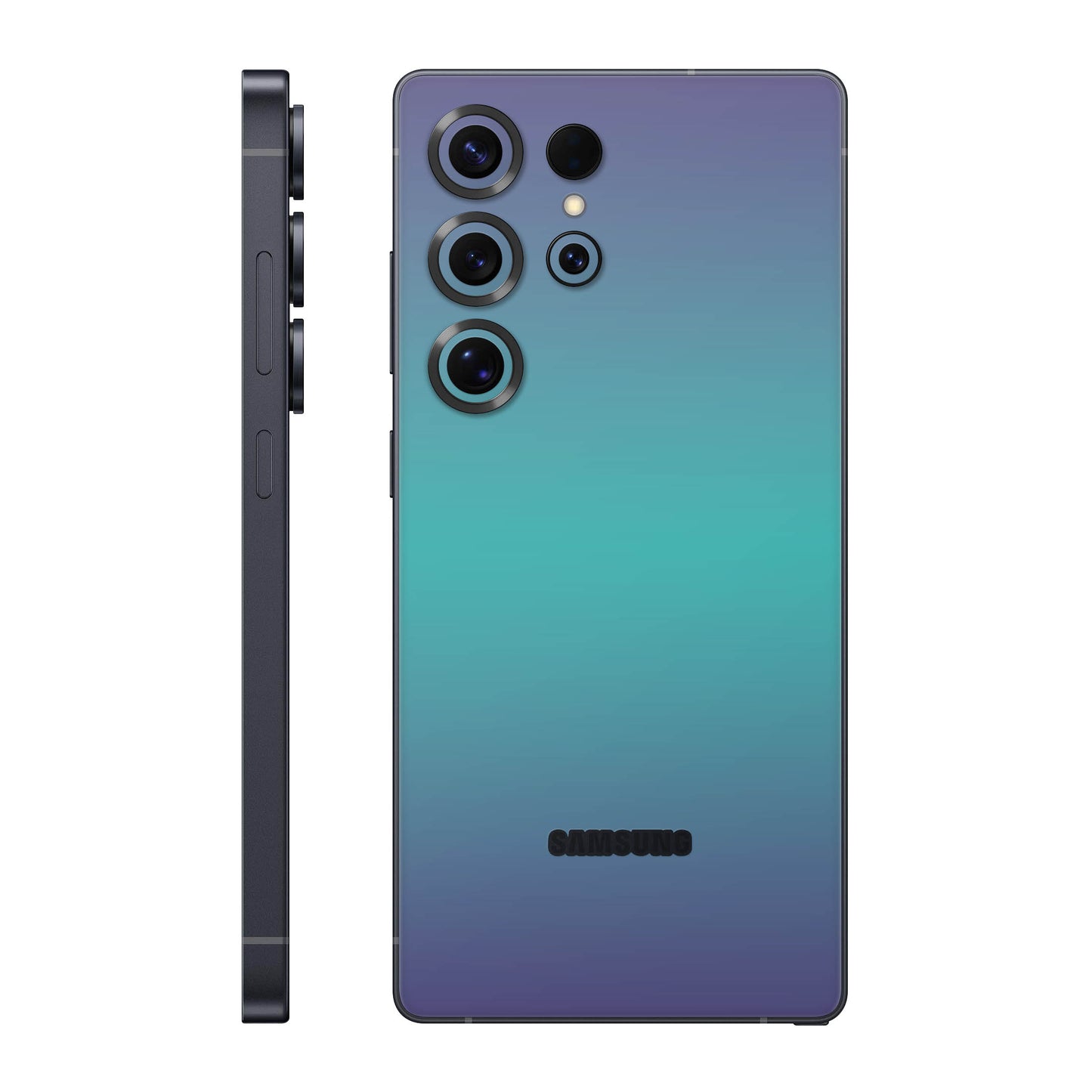 Folie de protectie Samsung Galaxy S25 Ultra, eSkins Unique, Skin Cameleon Turcoaz-Lavanda