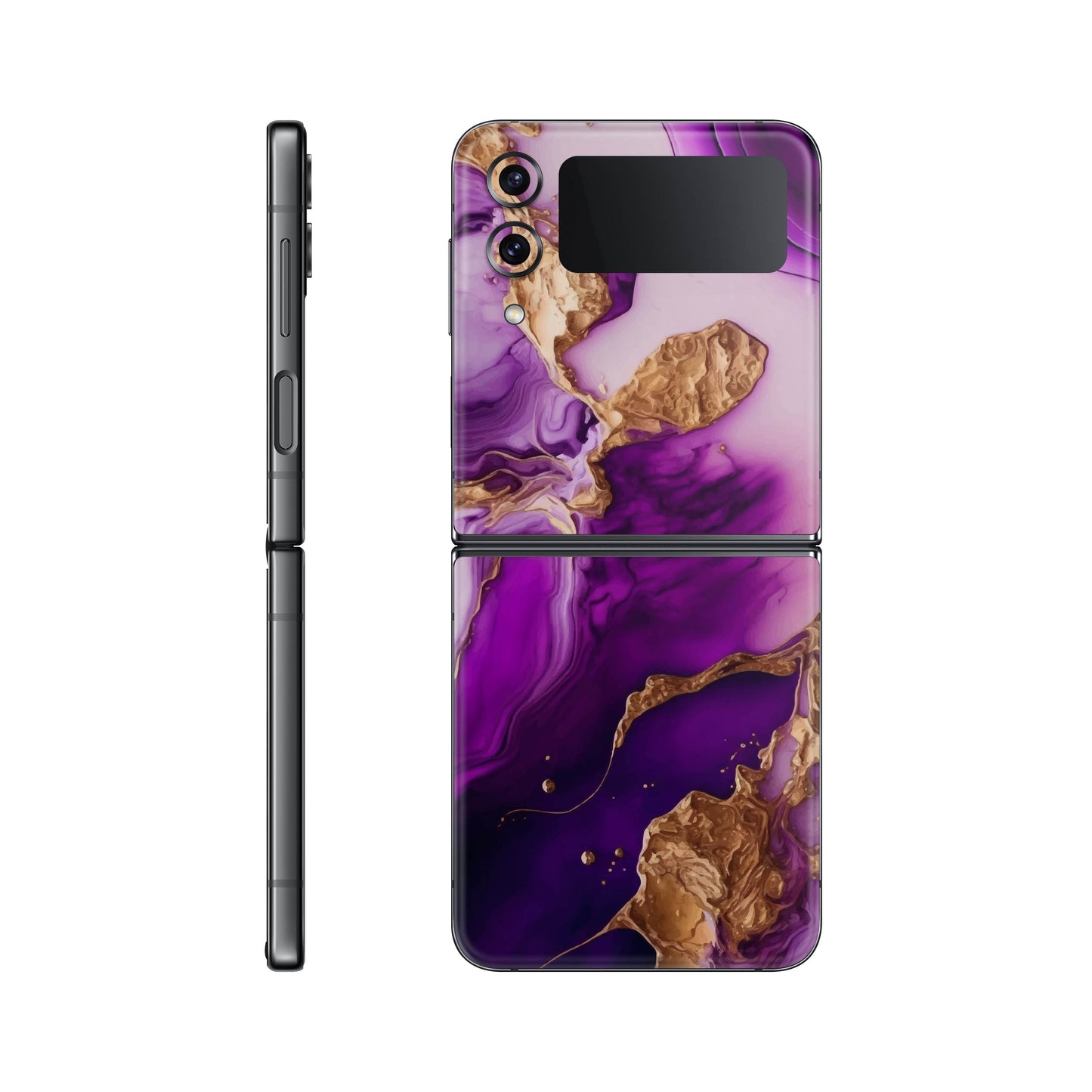 Folie de protectie Samsung Galaxy Z Flip 3, eSkins Signature, Skin Amethyst Dream