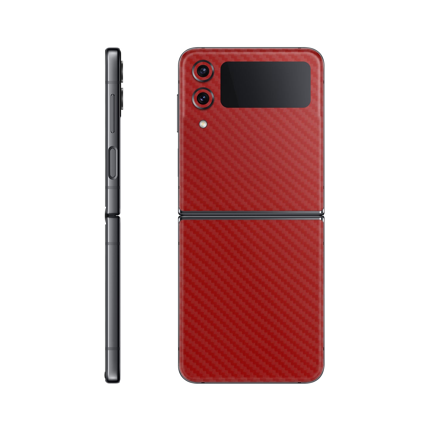 Skin Samsung Galaxy Z Flip 3, Carbon 3D Red