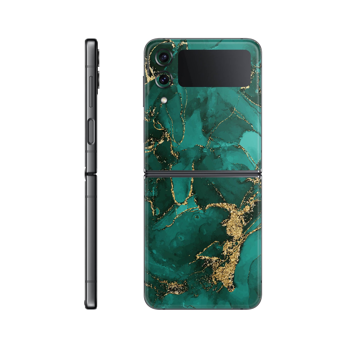 Folie de protectie Samsung Galaxy Z Flip 3, eSkins Signature, Ethereal Green