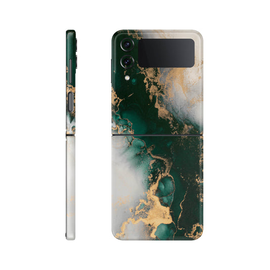 Folie de protectie Samsung Galaxy Z Flip 3, eSkins Signature, Forest Mist