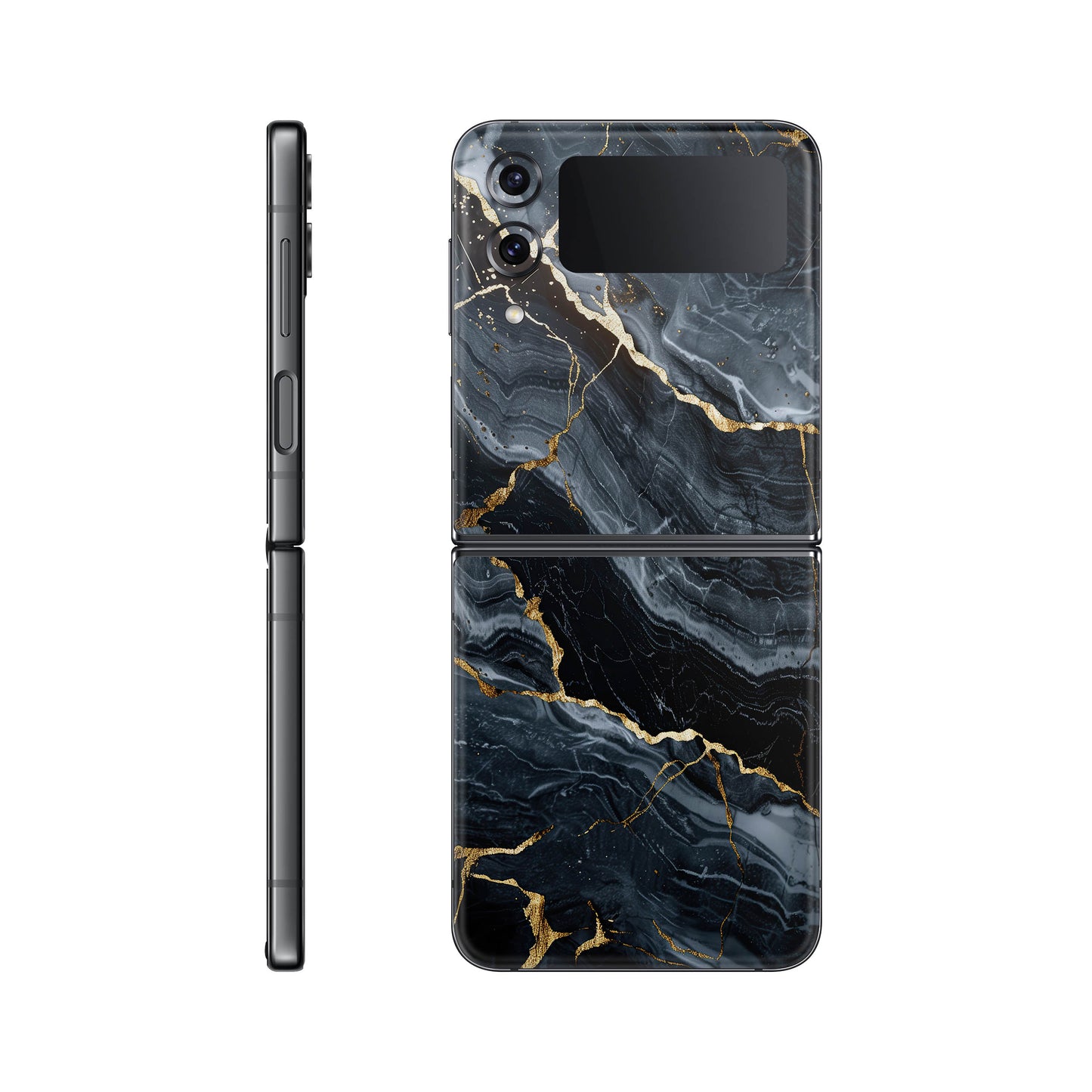 Folie de protectie Samsung Galaxy Z Flip 3, eSkins Signature, Skin Gilded Abyss