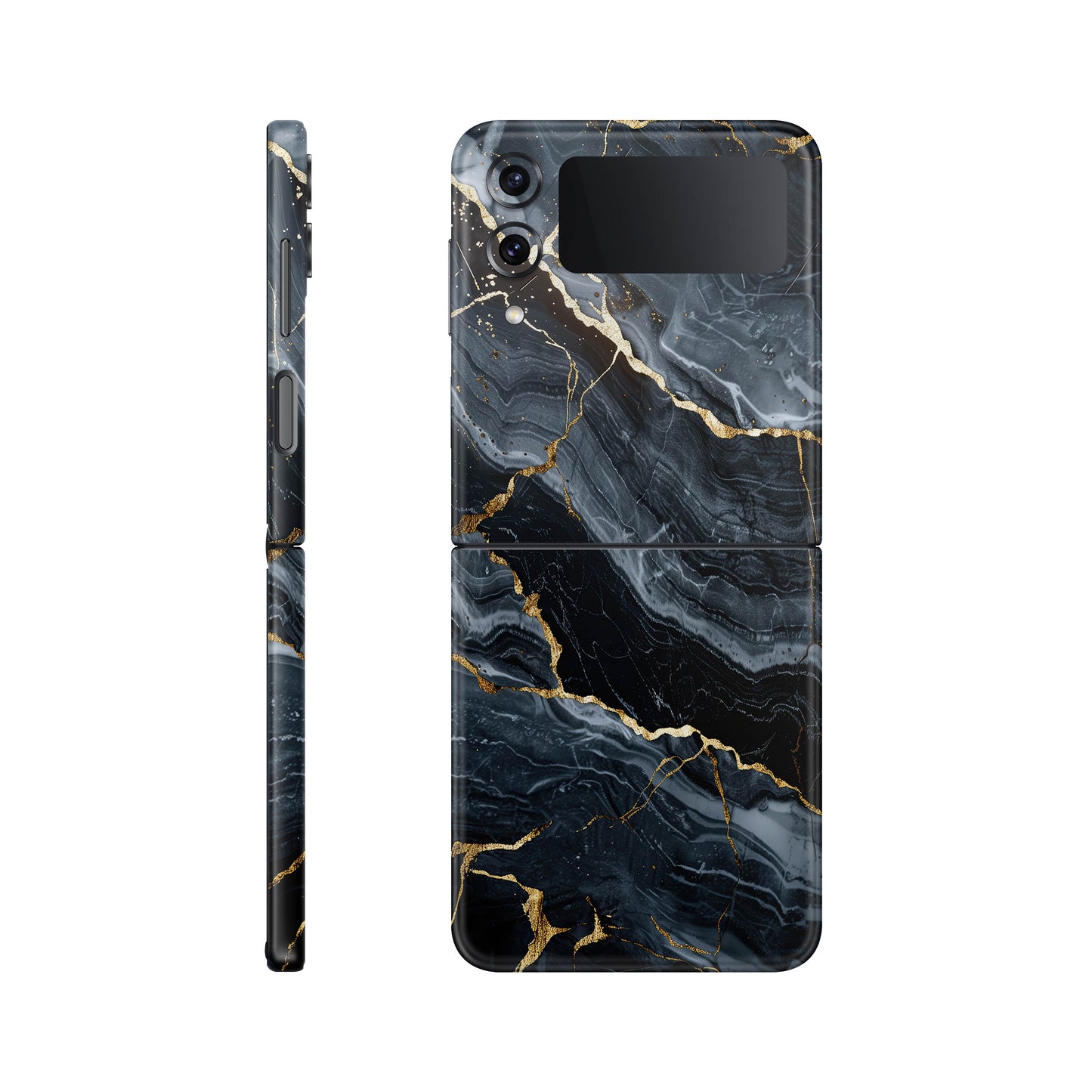 Folie de protectie Samsung Galaxy Z Flip 3, eSkins Signature, Skin Gilded Abyss