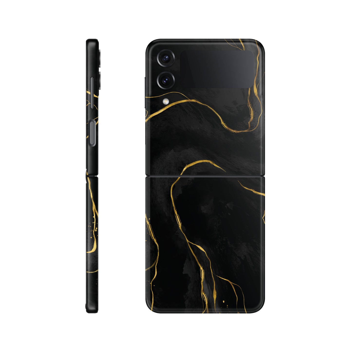 Folie de protectie Samsung Galaxy Z Flip 3, eSkins Signature, Skin Golden Onyx