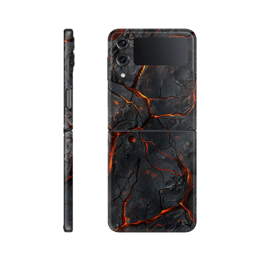 Folie de protectie Samsung Galaxy Z Flip 3, eSkins Signature, Skin Inferno Crust