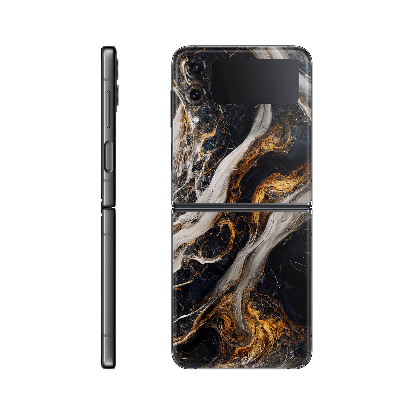Folie de protectie Samsung Galaxy Z Flip 3, eSkins Signature, Skin Luxe Nebula