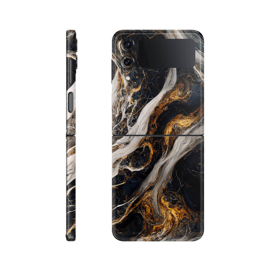 Folie de protectie Samsung Galaxy Z Flip 3, eSkins Signature, Skin Luxe Nebula