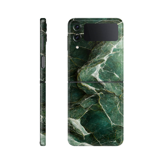 Folie de protectie Samsung Galaxy Z Flip 3, eSkins Signature, Mystic Emerald