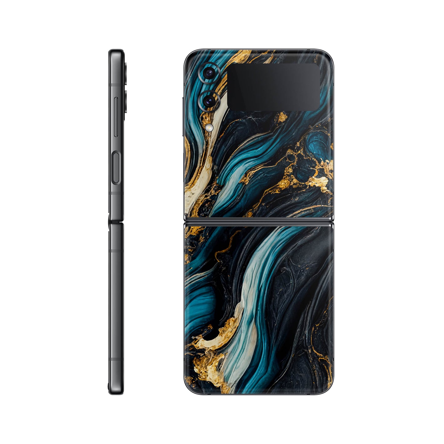 Folie de protectie Samsung Galaxy Z Flip 3, eSkins Signature, Mystic Ocean