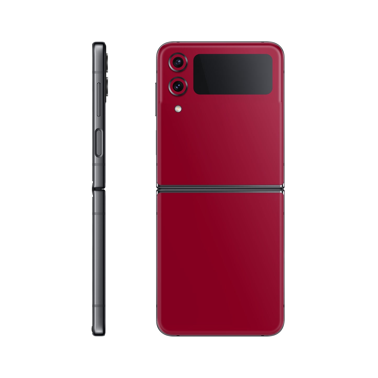Folie de protectie Samsung Galaxy Z Flip 3, eSkins Unique, Skin Mat Rosu