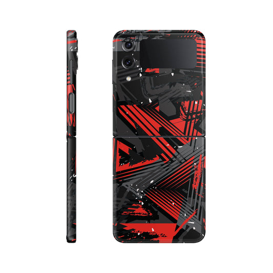 Folie de protectie Samsung Galaxy Z Flip 3, eSkins Signature, Skin Urban Assault